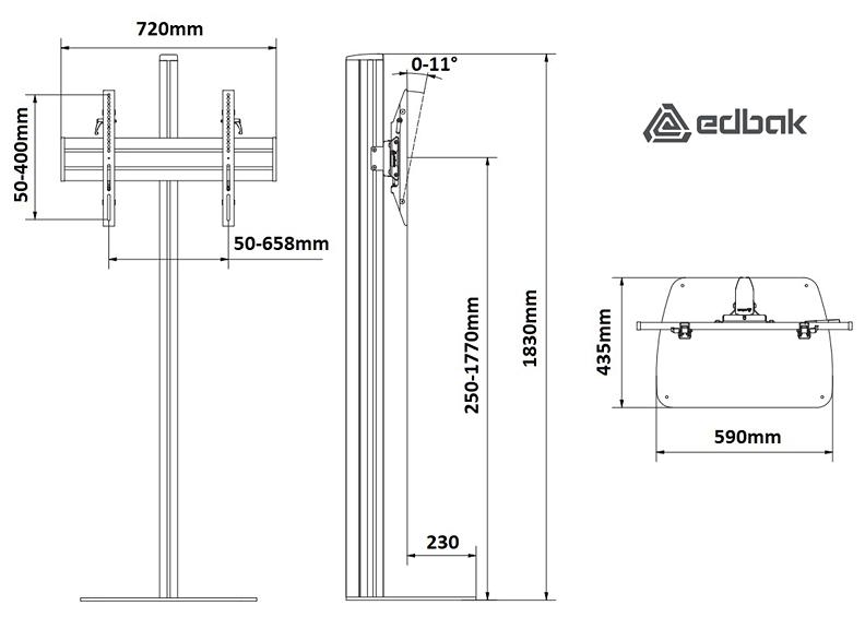 Tv stojan Edbak STDV100