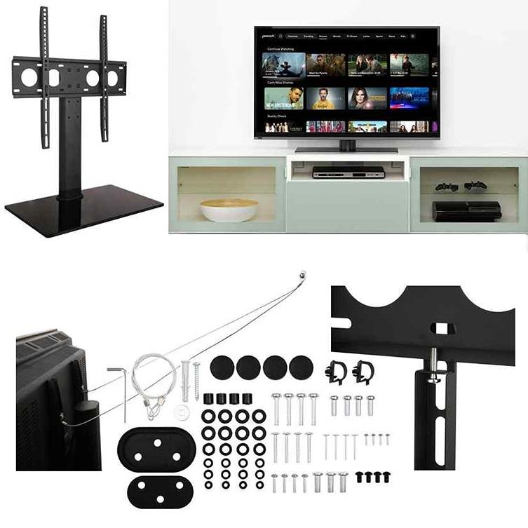 Fixace Tv na držák podstavce ErgoSolid Castor 2 Kvalitní velmi pěkný držák na Tv pro televizní stolky Ergosolid Castor 2