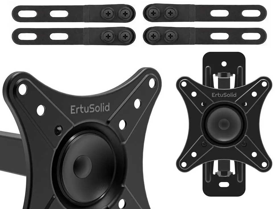 Držáky pro zavěšení monitoru nebo TV ErtuSolid Ceros-M1 dodáváme včetně VESA nástavců