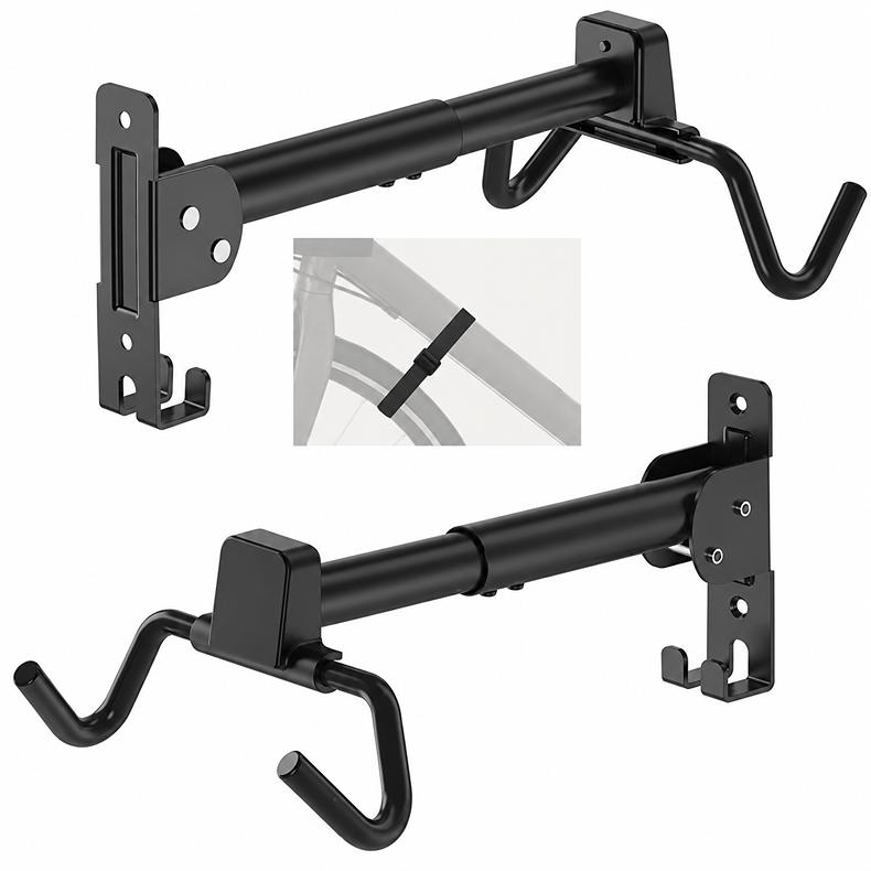 Držák na kolo s háčkem na helmu nebo batoh a popruhem na přední kolo Fiber Mounts DNK10