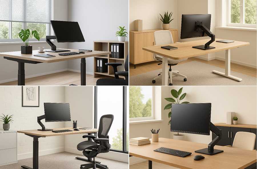Volně stojící stolní držák na monitor Fiber Mounts Frios