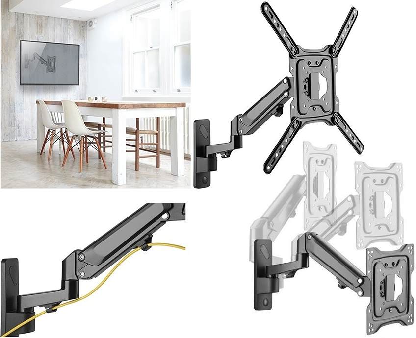 Držák s výškovým polohováním televize 236mm Fiber Mounts Kalibr