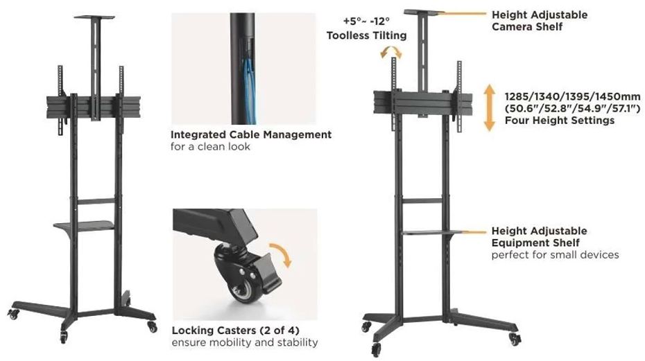 Kvalitní stojan na TV / monitor / displej Fiber Mounts LUTAR-2