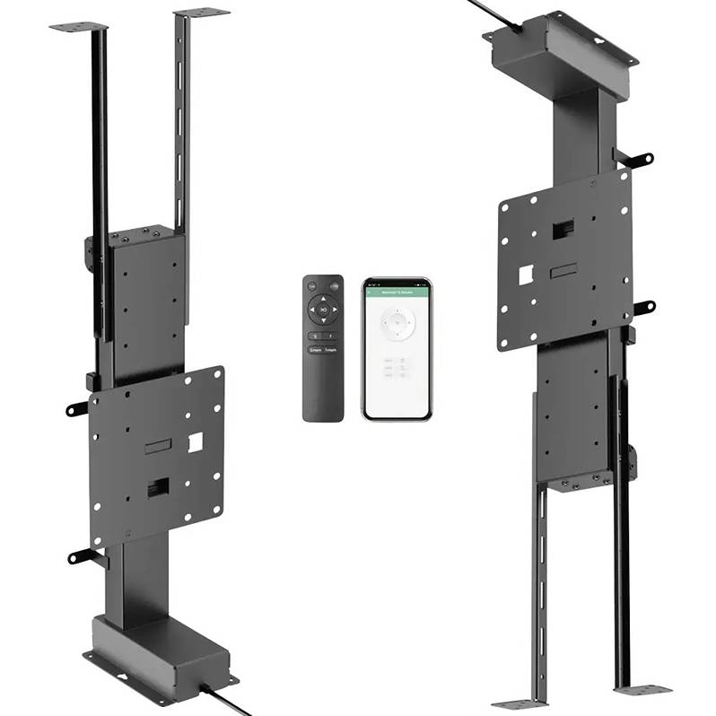 Motorizovaný elektrický výtah na televizi nebo monitor 2v1, horní nebo dolní instalace, zdvih 480mm Fiber Mounts Paloma-XS