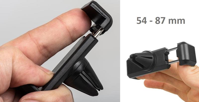 Držák na telefony se šířkou 54-87 mm s uchycením do větráku v autě Fiber Mounts M3C21