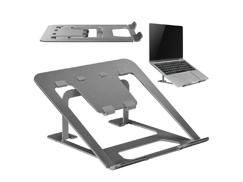 Kvalitní hliníková podstava stojánek na notebook pro výrazné zlepšení ergonomie a pohodlí při práci nebo hraní her Fiber Mounts M4C16G