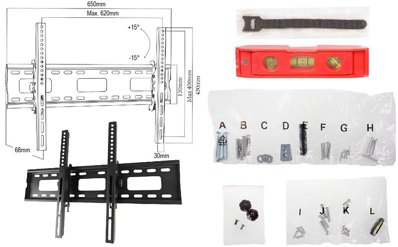 Sklopný držák na TV s nosností 80kg Fiber Mounts M4C21