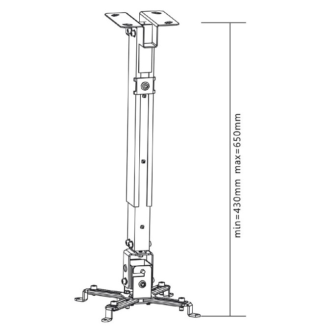 Univerzální stropní držák na projektor Fiber Mounts M5C81