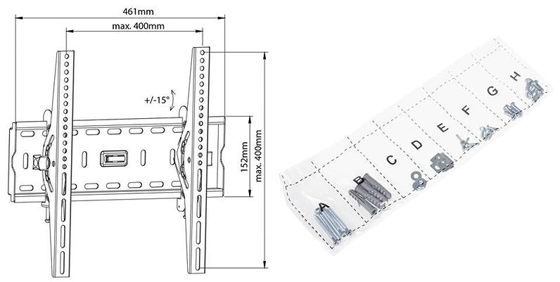 Držák Tv Fiber Mounts M6C65