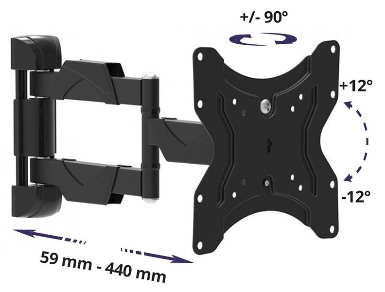 Držák na televize a monitory Fiber Mounts M7C42