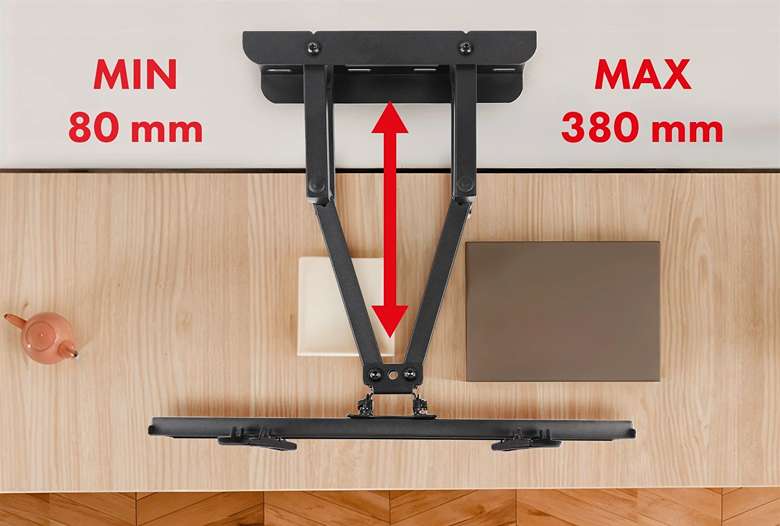 Kdykoliv můžete změnit vzdálenost TV od zdi na držáku Fiber Mounts M7C88