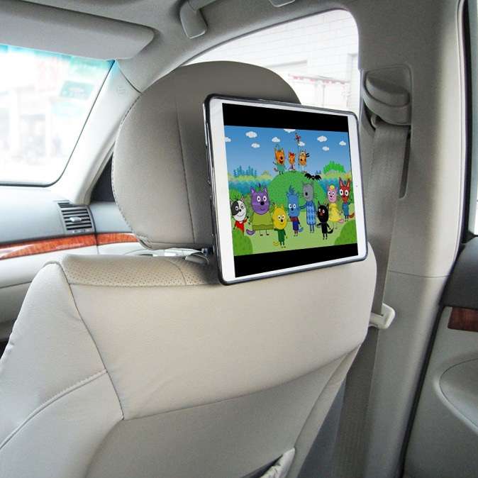 Univerzální magnetický držák na tablet, iPad nebo telefon do auta, uchycení za hlavovou opěrku předních sedadel Fiber Mounts M8C21