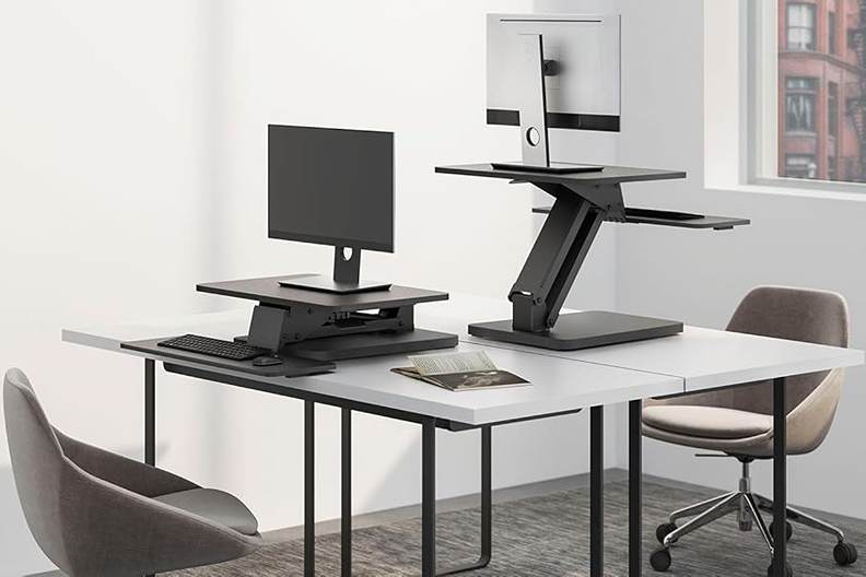 Stolní podstava na monitor a klávesnici s myší, výškové polohování 160-445 mm Fiber Mounts M8C82