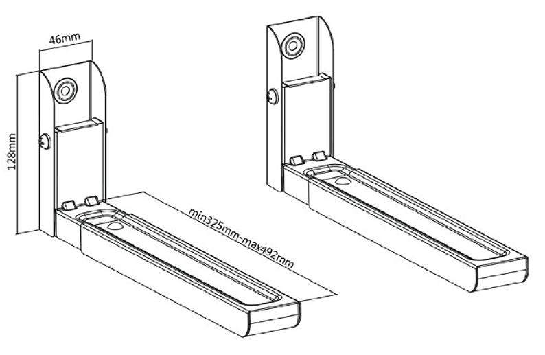 Držák na mikrovlnku Fiber Mounts M9C15W