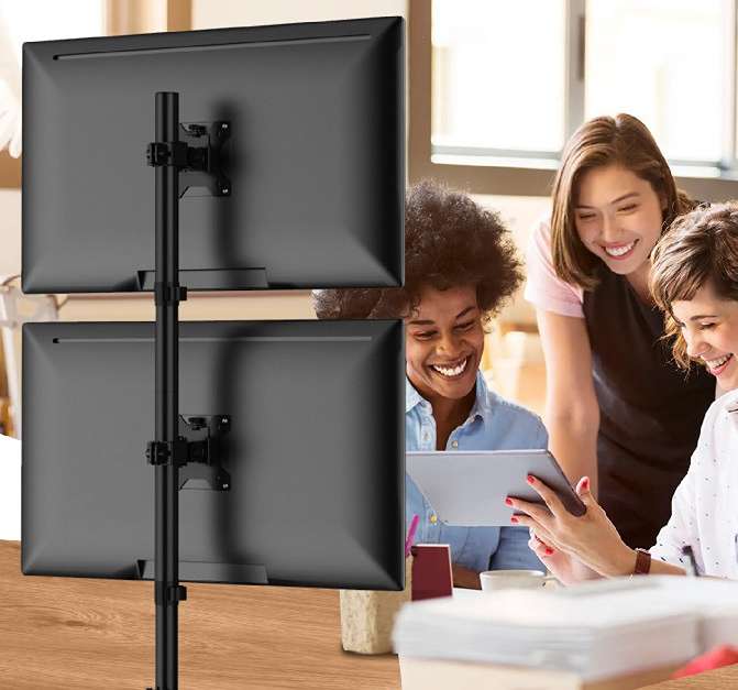 Držák na 2 monitory nad sebou Fiber Mounts M9C66