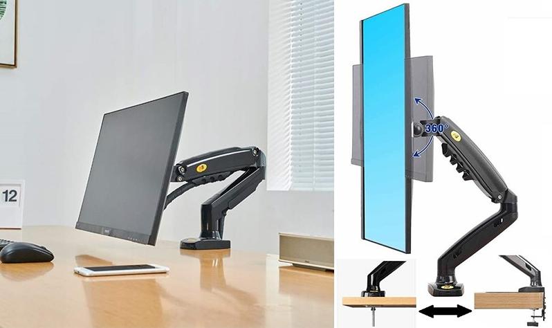 Stolní držák monitoru do kanceláře, provozovny nebo domácnosti - držák Fiber Mounts F80 / drzakyastolky.cz Stolní držák monitoru do kanceláře, provozovny nebo domácnosti - držák NB F80B