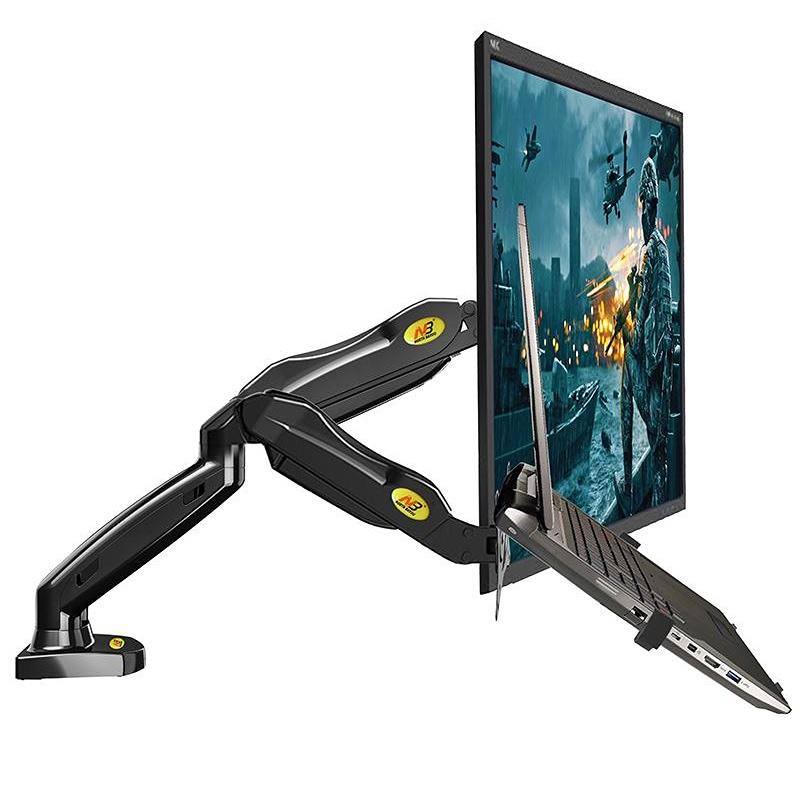 Stolní držák na monitor a notebook do kanceláře, pracovny, firmy nebo domácnosti Fiber Mounts H3F160