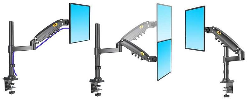 Polohovatelný stolní držák na monitor Tv NB H80B