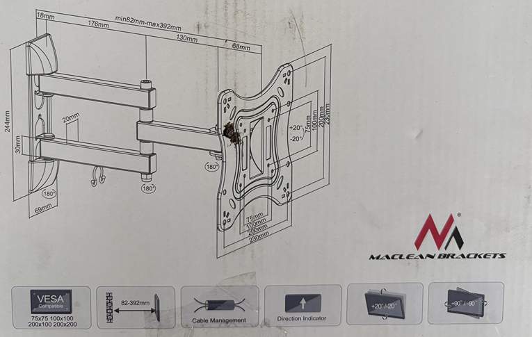 Drzak_Tv_Fiber_Mounts_MC-700_rozmery