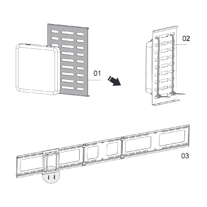 Držák na CPU a PC mini procesory Fiber Mounts M8C02