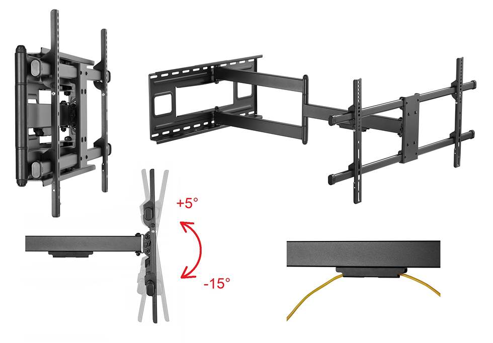 Nejdelší televizní držák Fiber Mounts Big1