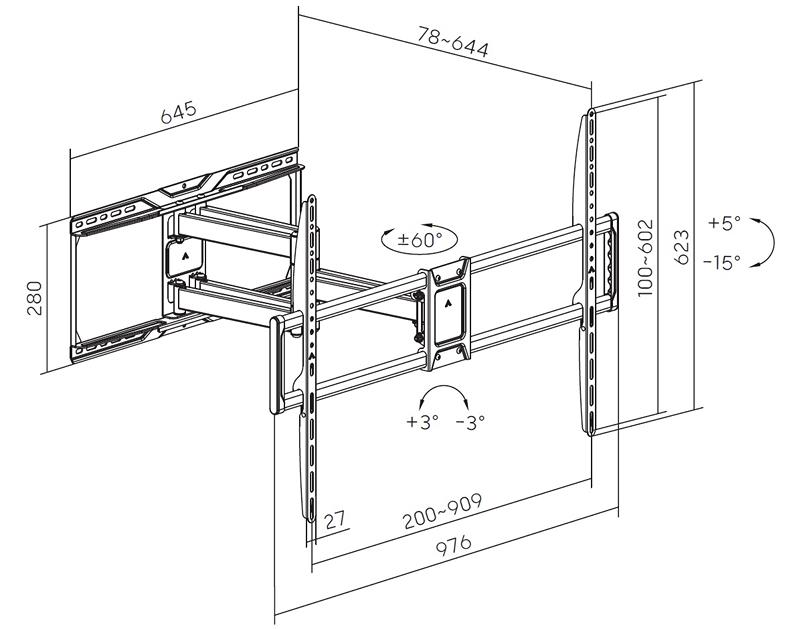 Tv držák Fiber Mounts Fm99