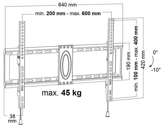 Sklopný držák TV Ergosolid Satt-2