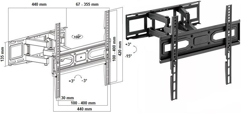 Televizní držák Fiber Mounts FM79