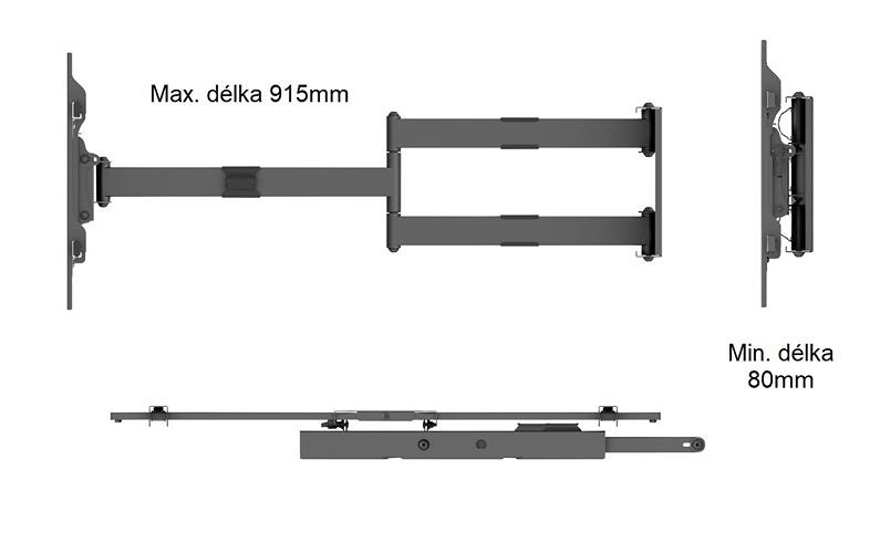 Držák na televizi Ergosolid Onyx-20