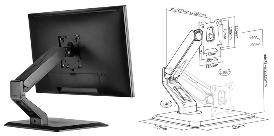 Podstava na monitor Fiber Mounts Frios