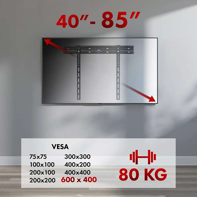 Tenký držák na Tv Fiber Mounts Thin9XL