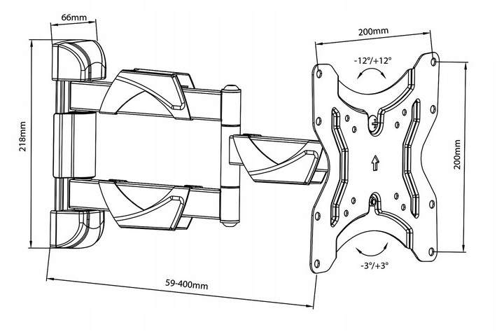 Držák televize Fiber Mounts M7C42