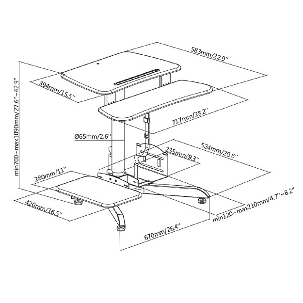 PC pracovní stanice Fiber Mounts M8C48
