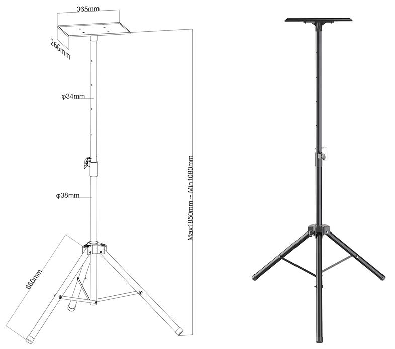Stojan na projektor Fiber Mounts M9C20