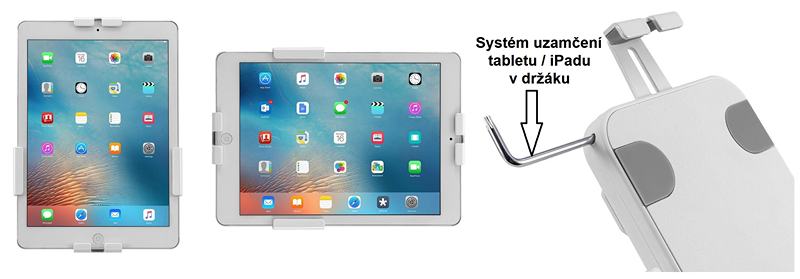 Držák na iPad / tablet Fiber Mounts M4C69-W
