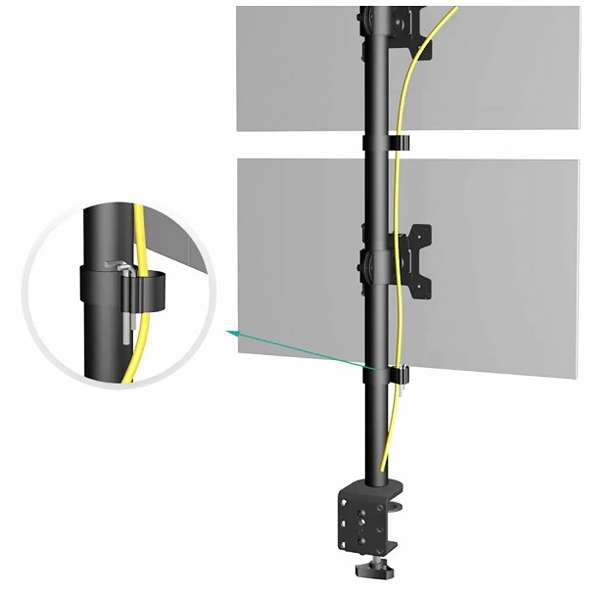Stolní držák 2 monitorů Fiber Mounts M9C66