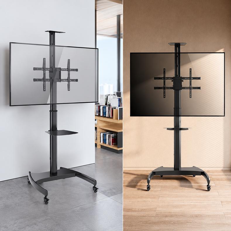 Profesionální pojízdný stojan na televize s kolečky s aretací Fiber Mounts Charlie