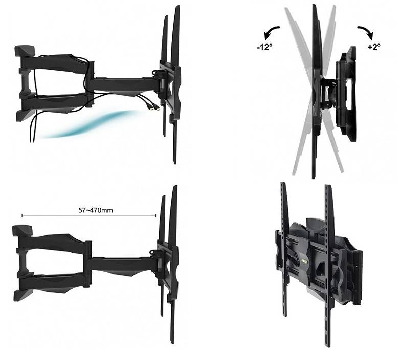 Otočný držák na Tv Fiber Mounts M7C81