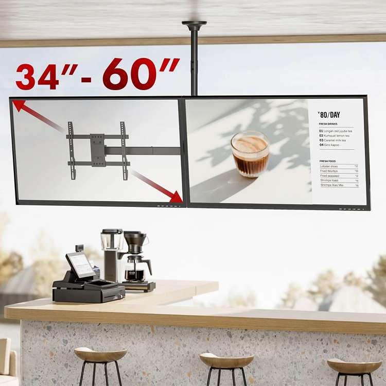 Držák 2 Tv na strop Fiber Mounts FM111B