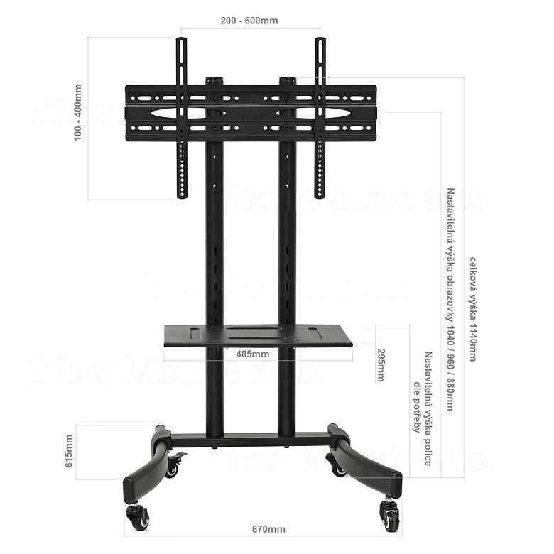 Tv stojan Fiber Mounts M7C39