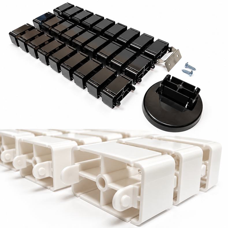 Kvalitní stolní lišta na ukrytí kabeláže Ergosolid CMP017