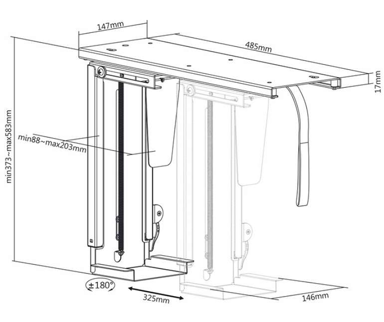 Držák na PC Fiber Mounts M8C85