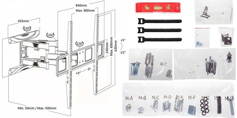 Polohovací držák Tv Fiber Mounts M4C23