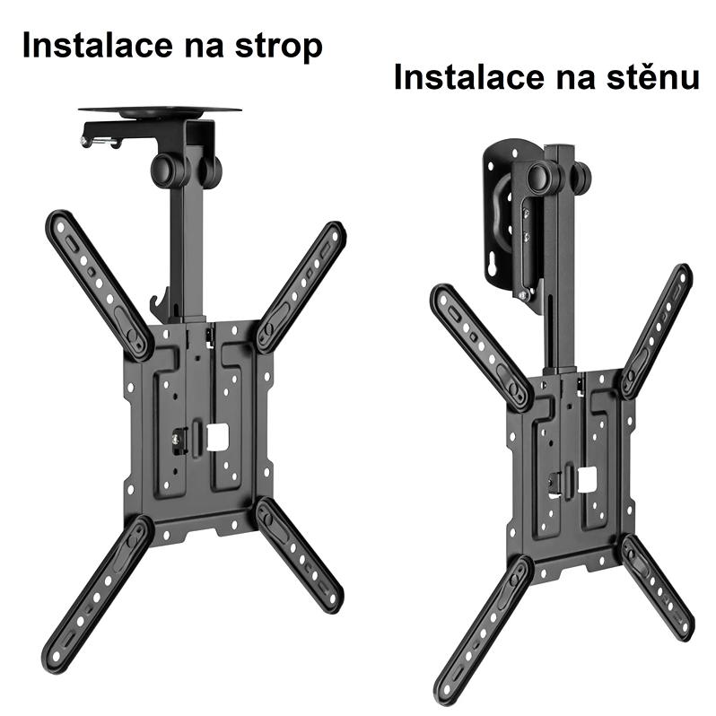 Držák na strop nebo stěnu pro TV a monitory Fiber Mounts T22