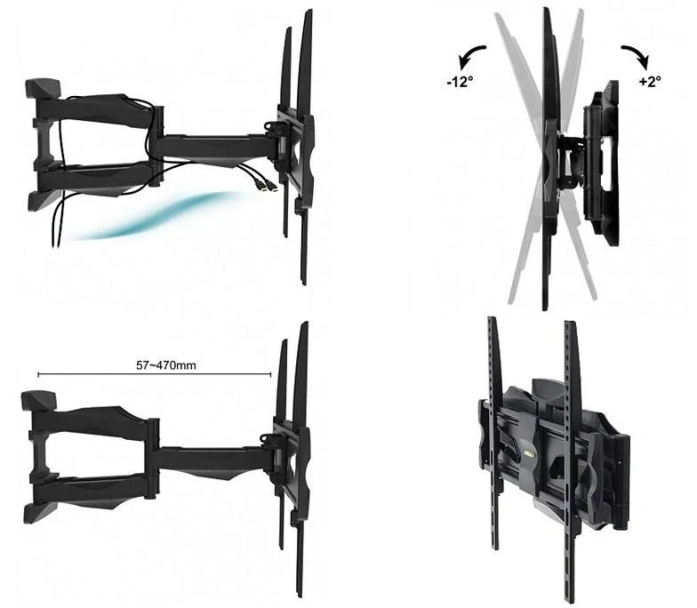 Držák na televizi s nastavením polohy TV Fiber Mounts M7C81
