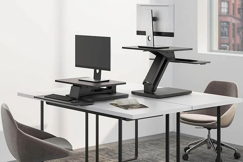 Stolní podstava na monitor a klávesnici s myší, výškové polohování 160-445 mm Fiber Mounts M8C82