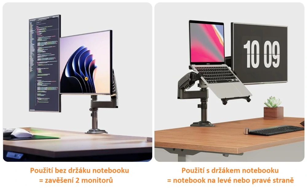 Stolní držák na laptop / notebook a monitor NB H3-H180