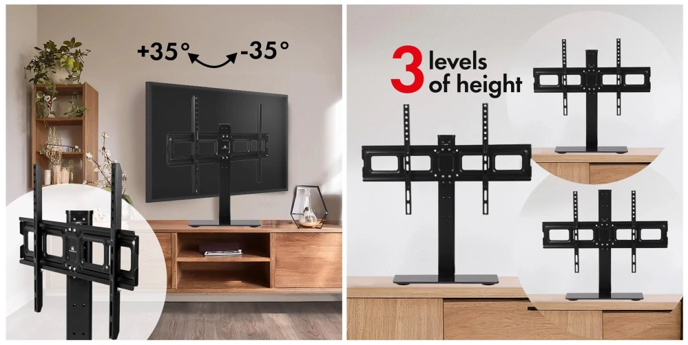Držák na televizi na stůl, otočný Fiber Mounts M3C86