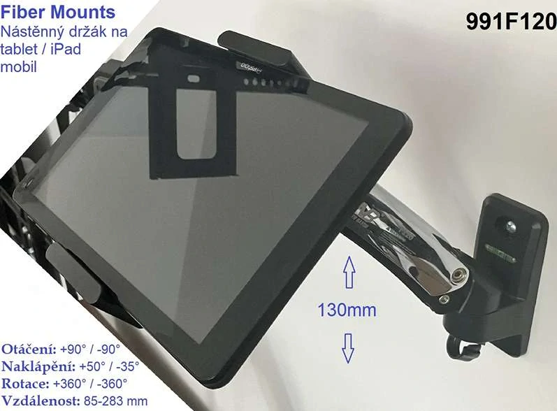 Držák na tablet iPad na zeď Fiber Mounts 991F120