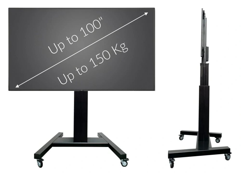 Profesionální prezentační elektrický stojan na televize Omb Trolley E700